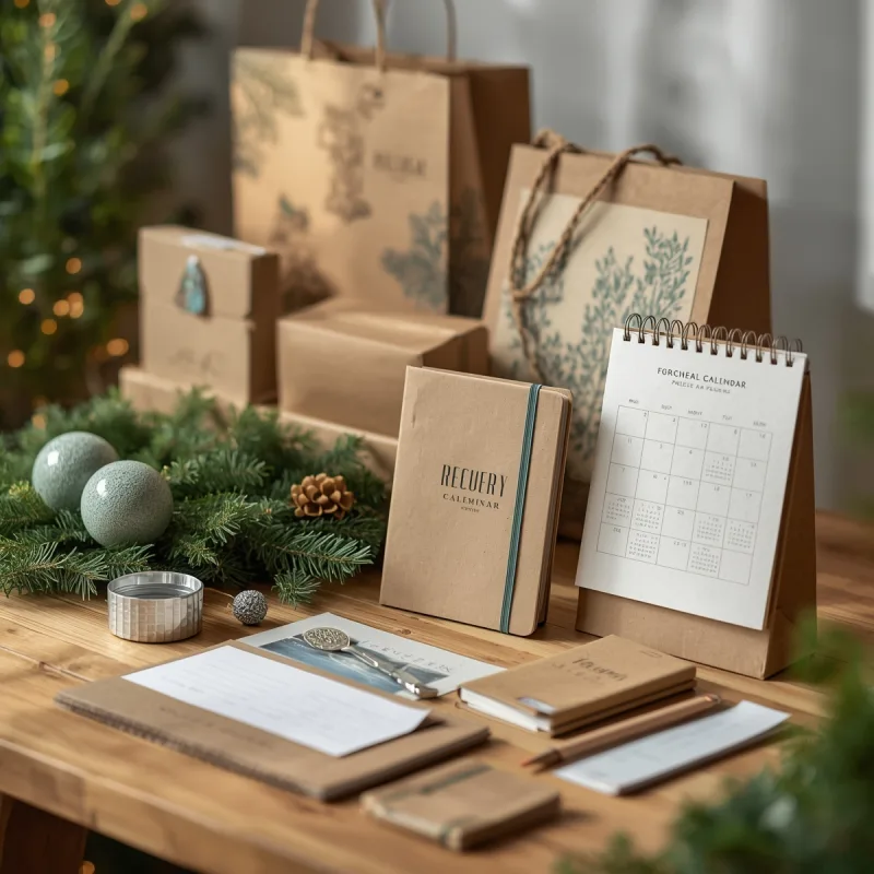 2025 Holiday Corporate Gifts Featuring Eco-Friendly Stationery Sets, Recycled Notebooks, Planners, and Bamboo Pens
