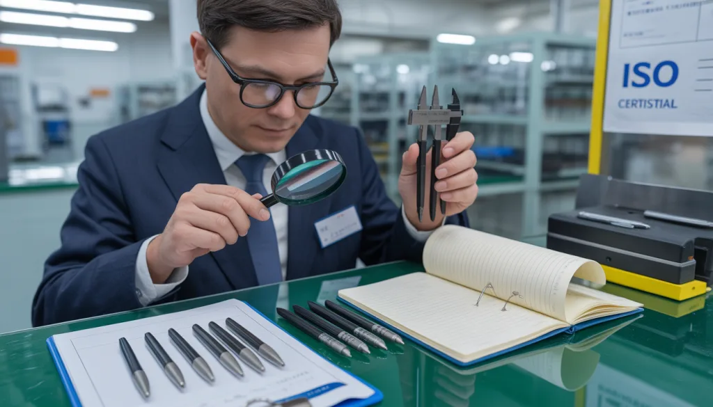 promotional stationery supplier China quality control inspection process for branded products