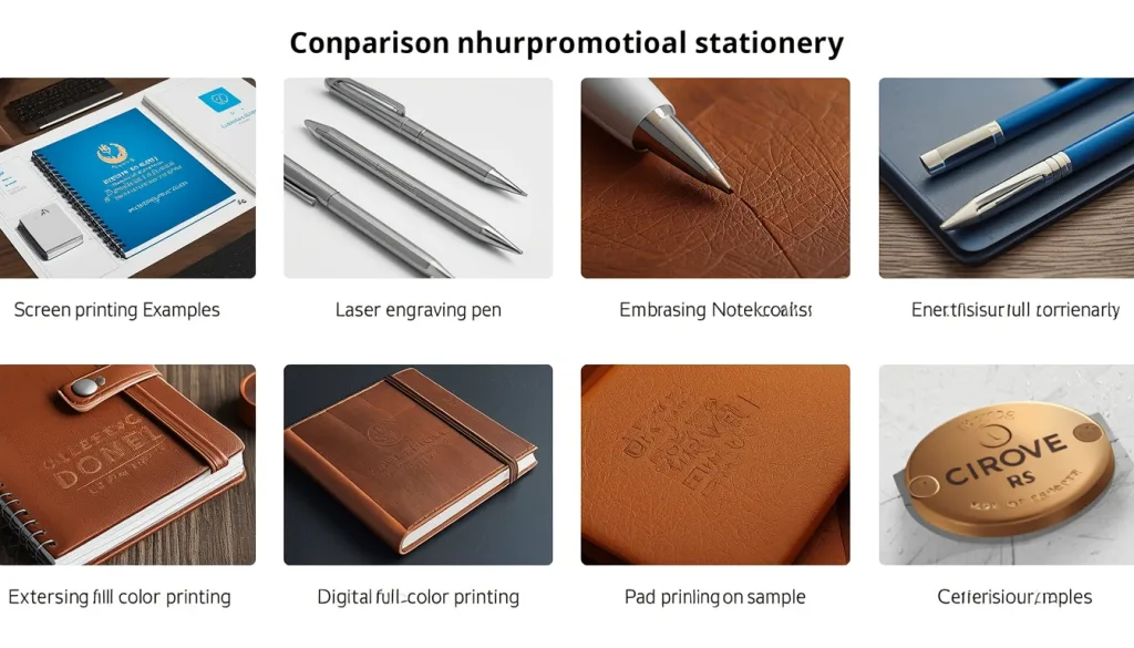 promotional stationery supplier China customization options including printing and engraving