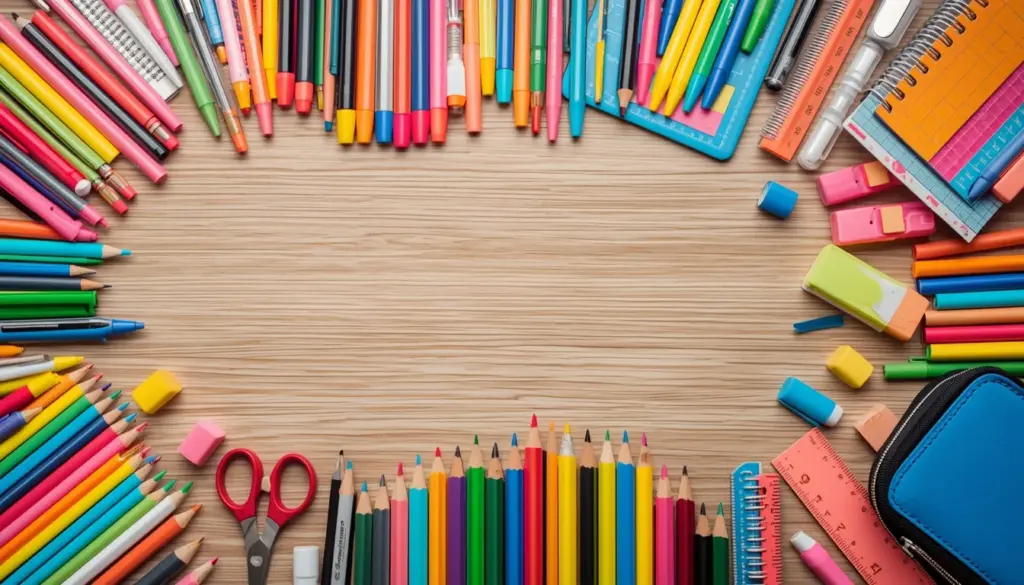 Wide selection of wholesale stationery products including pens, notebooks, and school supplies