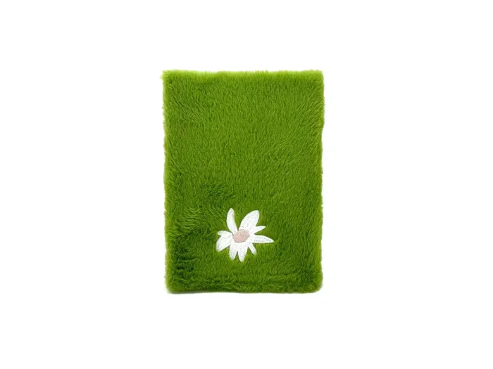 Wholesale Custom Soft Plush A5 Notebook with Floral Embroidery - Image 3