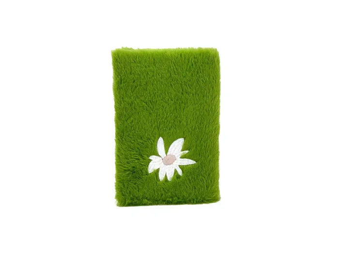 Wholesale Custom Soft Plush A5 Notebook with Floral Embroidery - Image 5