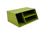 Wholesale Custom Green Paper Desk Organizer with Three Compartments - Image 2