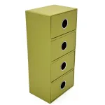 Wholesale Custom Green Paper Four-Drawer Desk Organizer