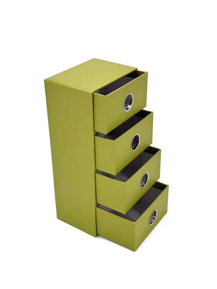 Wholesale Custom Green Paper Four-Drawer Desk Organizer - Image 2