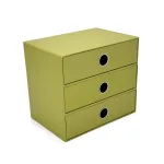 Wholesale Custom Green Paper Three-Drawer Desk Organizer