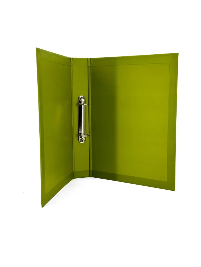 Wholesale Custom Sleek Green A4 Ring Binder with Metal Fasteners - Image 2