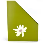 Wholesale Custom Green Foldable Magazine File with Floral Design