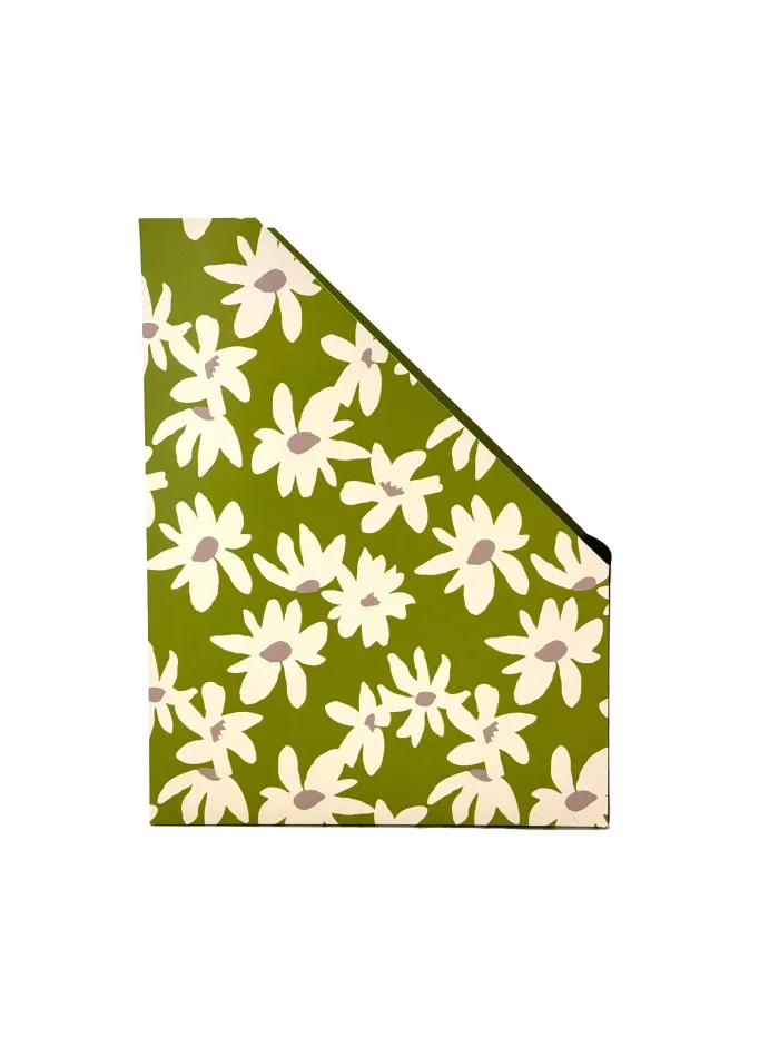 Wholesale Custom Floral Green Foldable Magazine File - Image 2
