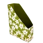Wholesale Custom Floral Green Foldable Magazine File
