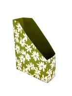Wholesale Custom Floral Green Foldable Magazine File