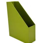 Wholesale Custom Green Cardboard Magazine File with Slanted Design