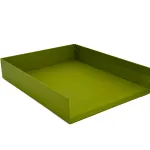 Wholesale Custom Green Paper Desk Tray with Low Sides