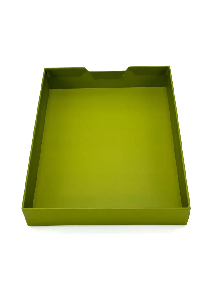 Wholesale Custom Green Paper Desk Tray with Low Sides - Image 3