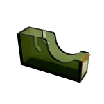 Distribuidor de fita adesiva verde elegante por grosso e personalizado com detalhes dourados