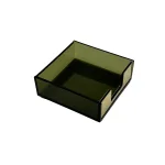 Wholesale Custom SYG25065 Sleek Green Acrylic Storage Box with Divided Compartment