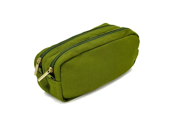 Wholesale Custom SYG25069 Simple and Cute Green Zipper Pencil Case - obrazek 2
