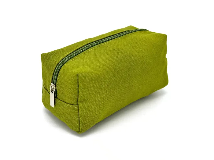 Wholesale Custom SYG25072 Classic Green Canvas Zipper Pencil Case – Bild 2