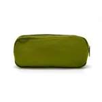 Wholesale Custom SYG25077 Compact Green Canvas Double-Zipper Pencil Case