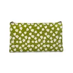 Großhandel benutzerdefinierte SYG25079 Floral grün schlank Reißverschluss Federtasche