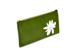 Wholesale Custom SYG25080 Floral Green Leather Zipper Pencil Case – Bild 2