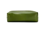 Wholesale Custom SYG25081 Sleek Green Leather Zipper Pencil Case