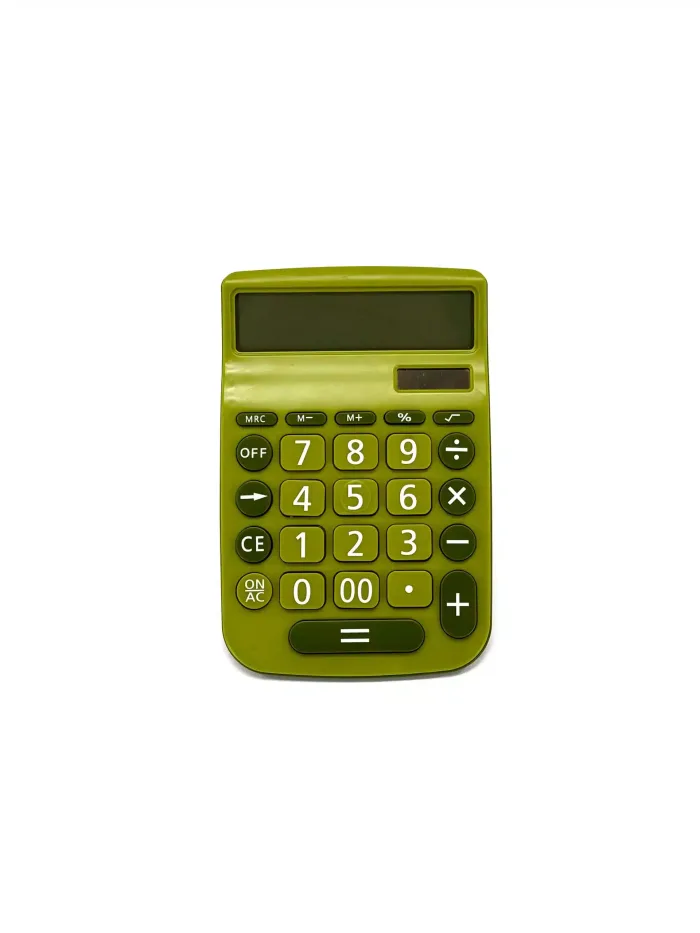 Wholesale Custom Green Solar Powered Calculator with Large Display - Image 2