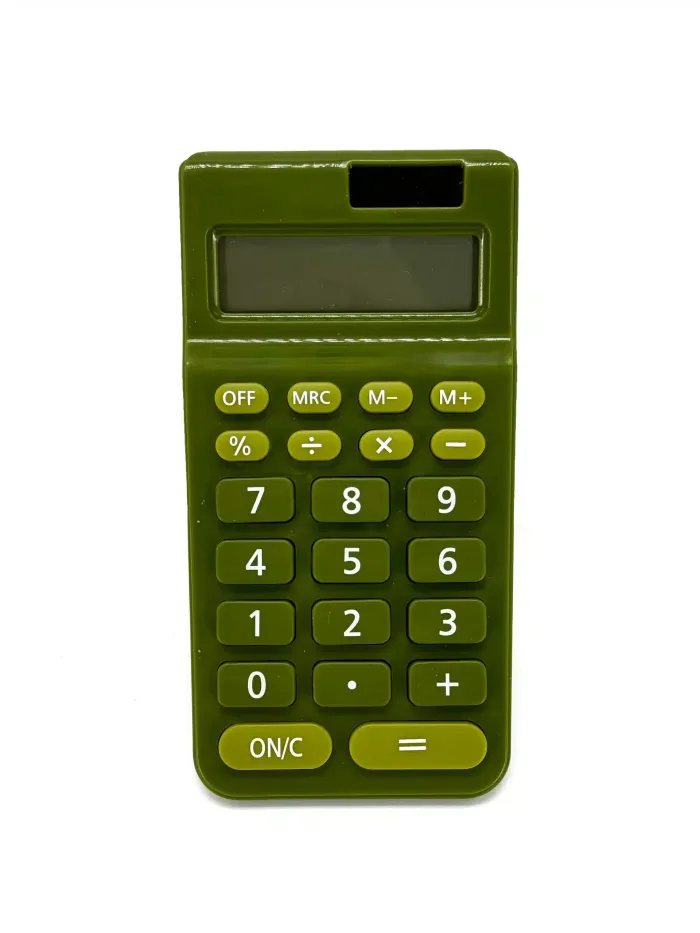 Wholesale Custom SYG25095 Green Solar Powered Pocket Calculator with Eco-Friendly Design - Afbeelding 2