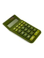 Groothandel SYG25095 Groene Zakcalculator op zonne-energie met milieuvriendelijk ontwerp
