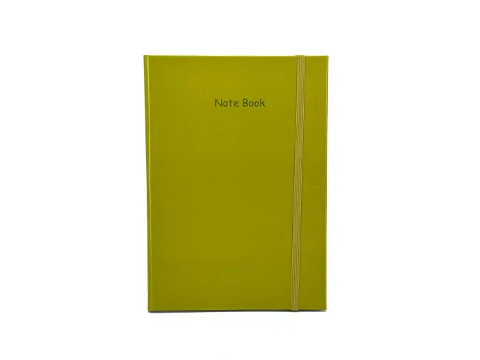 Wholesale Custom Shiny Green A5 Notebook with Elastic Band - Image 2