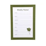 Wholesale Custom Minimalist Weekly Planner with Floral Accent