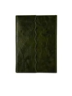 Wholesale Custom Elegant Green PU Leather Notebook with Pen Holder - Image 3