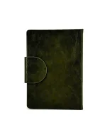 Wholesale Custom Elegant Green PU Leather Notebook with Pen Holder - Image 5