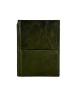 Wholesale Custom Elegant Green PU Leather Notebook with Pen Holder - Image 6