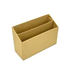 Wholesale Custom Eco-Friendly Kraft Paper Desk Organizer with Two Compartments