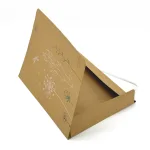 Großhandel benutzerdefinierte Blumen gedruckt Kraftpapier Dokumentenmappe mit elastischen Verschluss