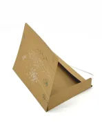 Wholesale Custom Floral Printed Kraft Paper Document Folder with Elastic Closure