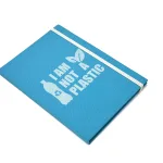 Wholesale Custom Eco-Friendly A5 Hardcover Notebook – “I AM NOT A PLASTIC” for Sustainable Work or Study