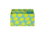 Wholesale Custom Lemon Print Desk Organizer with Three Compartments - Image 2