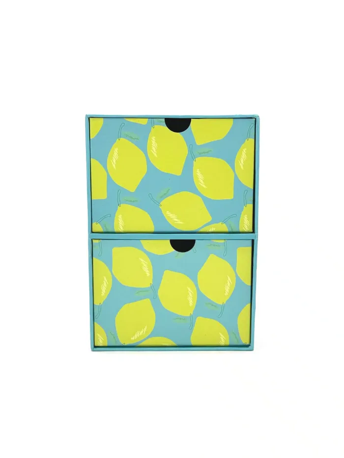 Wholesale Custom Lemon Print Two-Drawer Storage Chest - Image 2