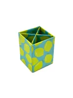Wholesale Custom Lemon Print Paper Desk Organizer with Four Compartments