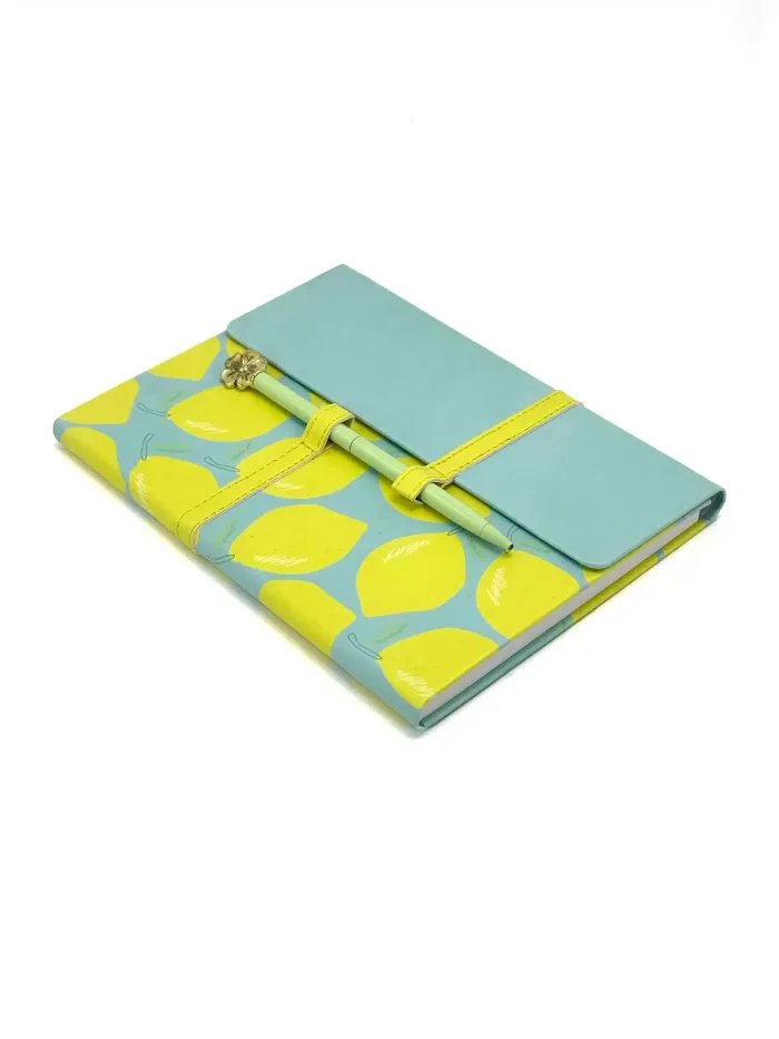Wholesale Custom Vibrant Lemon-Printed A5 Notebook - Image 2