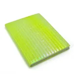 Wholesale Custom Shimmering Green A5 Notebook with Iridescent Stripes