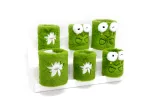 Wholesale Custom Fun Green Plush Pen Holder – Cute Frog & Flower Design - Image 2