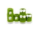 Wholesale Custom Fun Green Plush Pen Holder – Cute Frog & Flower Design