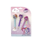 My Little Pony Pencil & Eraser Topper Set – 3 Pencils with Character Toppers