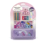 My Little Pony Lata de actividades para estampar y colorear - 3 sellos, 8 lápices con purpurina y bloc de dibujo