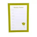 Wholesale Custom A5 Weekly Planner Notebook with Green Floral Design