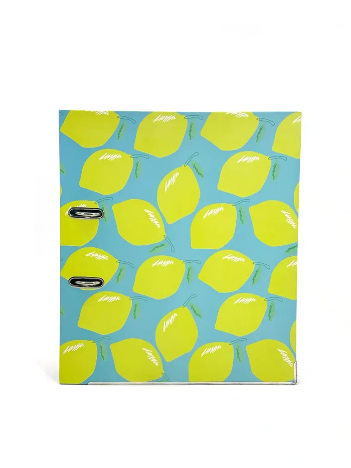 ⁦Wholesale Custom Lemon Pattern Lever Arch File for School & Office Organization⁩ - الصورة ⁦2⁩