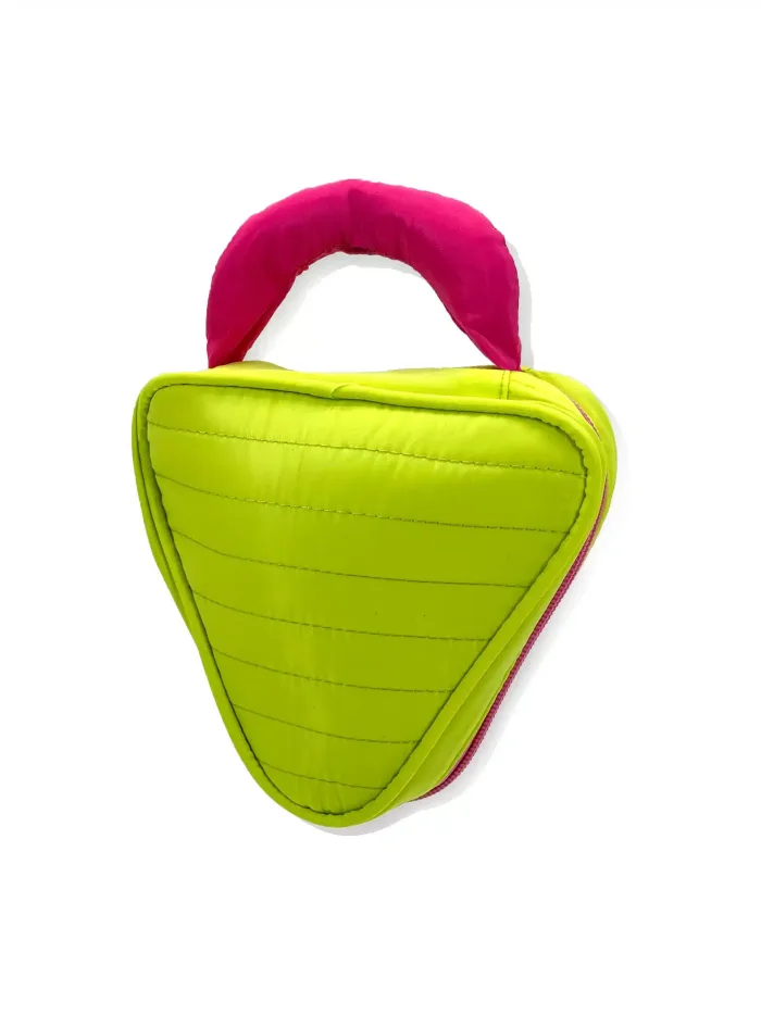 Wholesale Custom Lemon Yellow Fun Triangle-Shaped Fashion Bag - Image 2